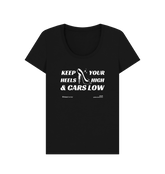 Black Printed T-shirt Front