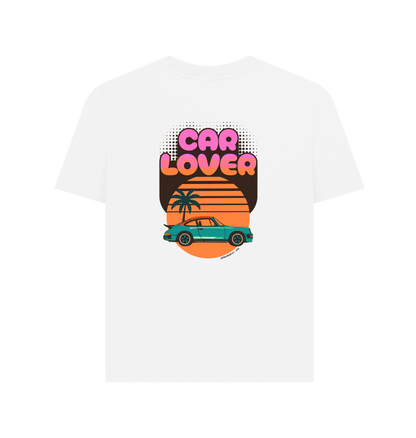 White Printed T-shirt Back