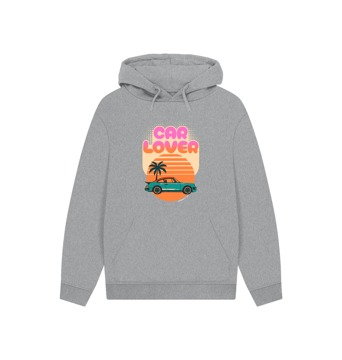 Athletic Grey Printed Hoody Front