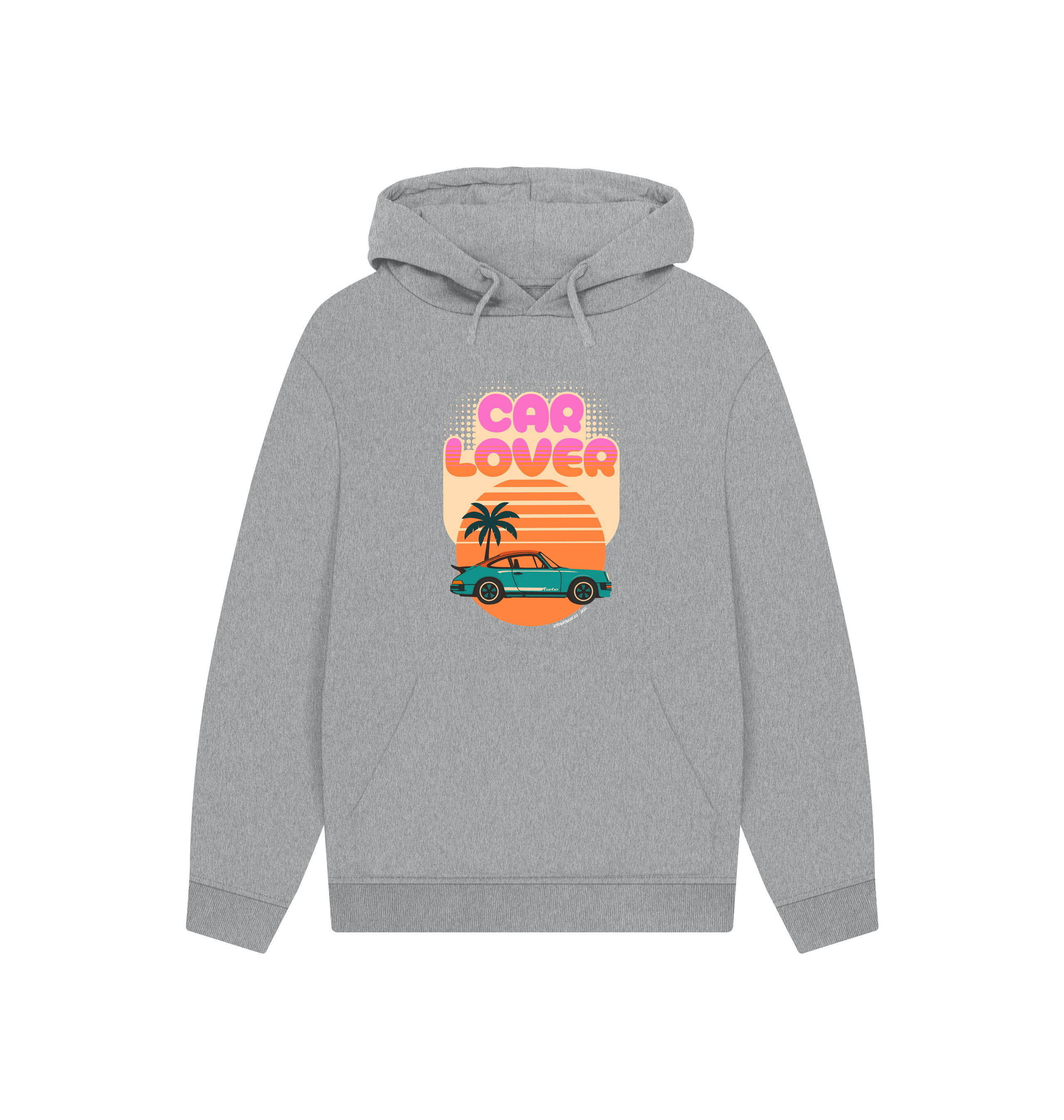 Athletic Grey Printed Hoody Front