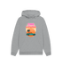 Athletic Grey Printed Hoody Front