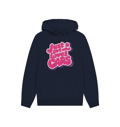 Navy Printed Hoody Front