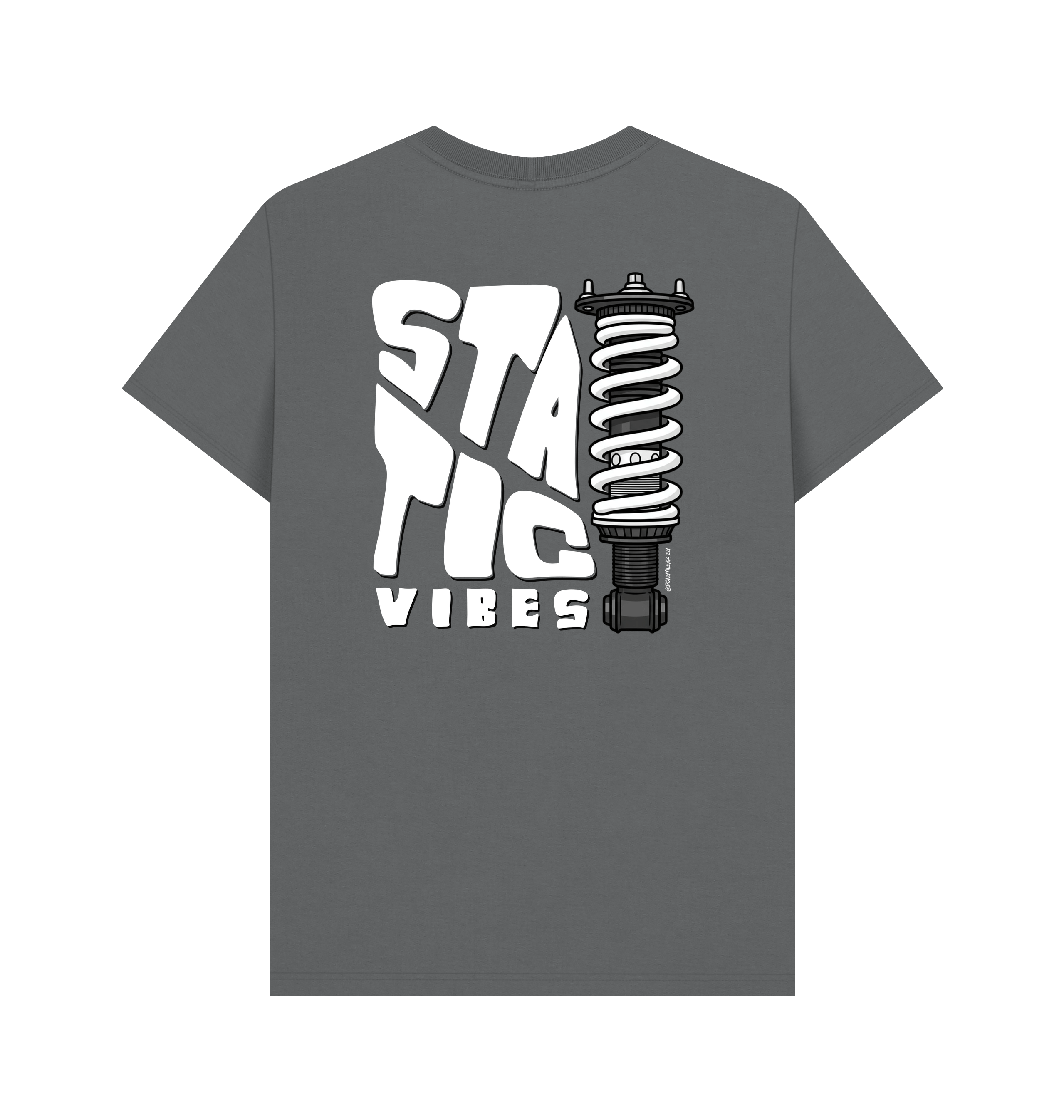 Slate Grey Printed T-shirt Back