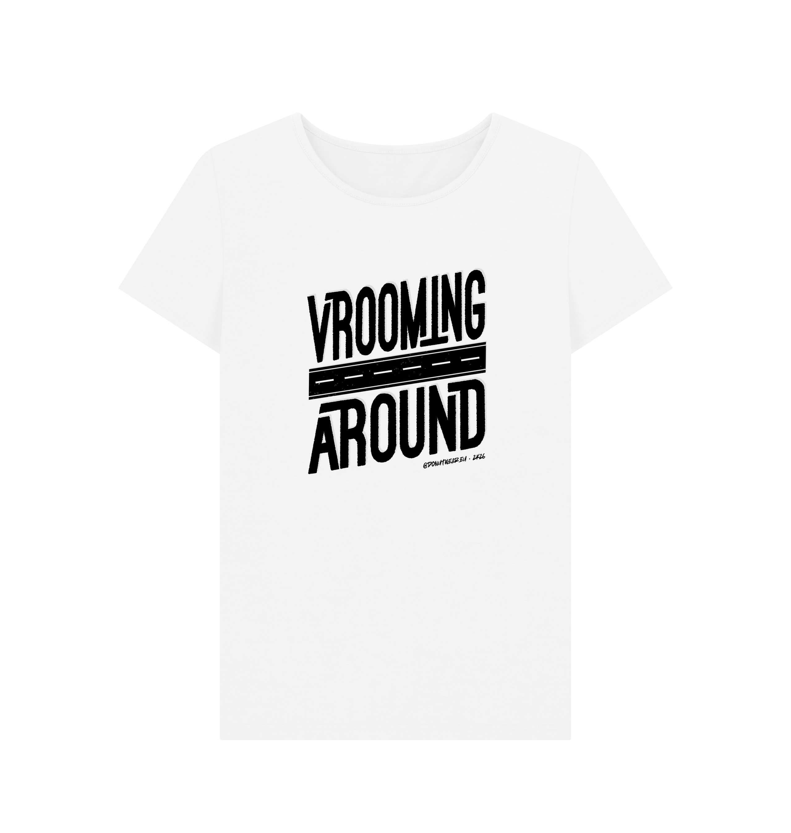 White Printed T-shirt Front