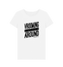 White Printed T-shirt Front