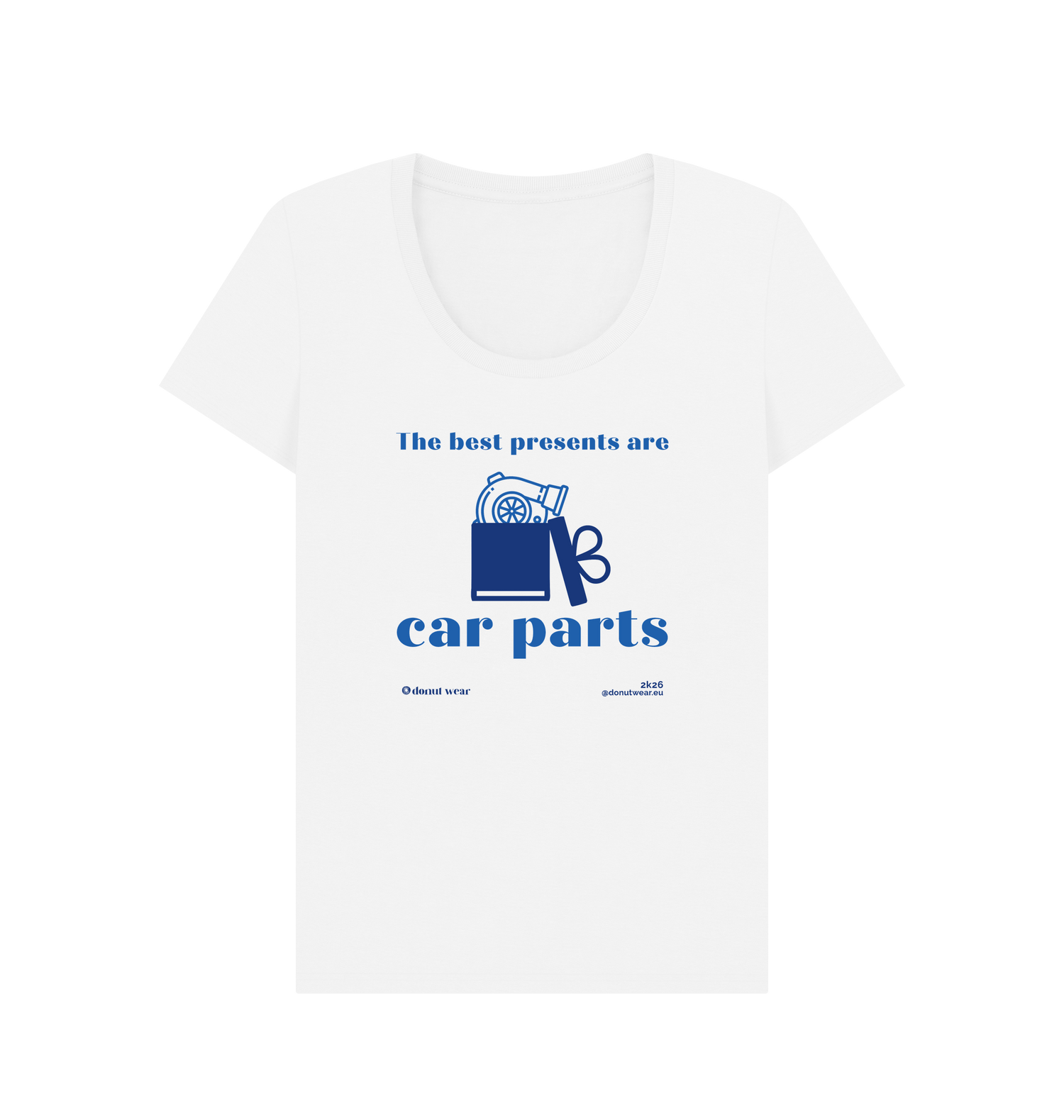 White Printed T-shirt Front
