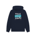 Navy Printed Hoody