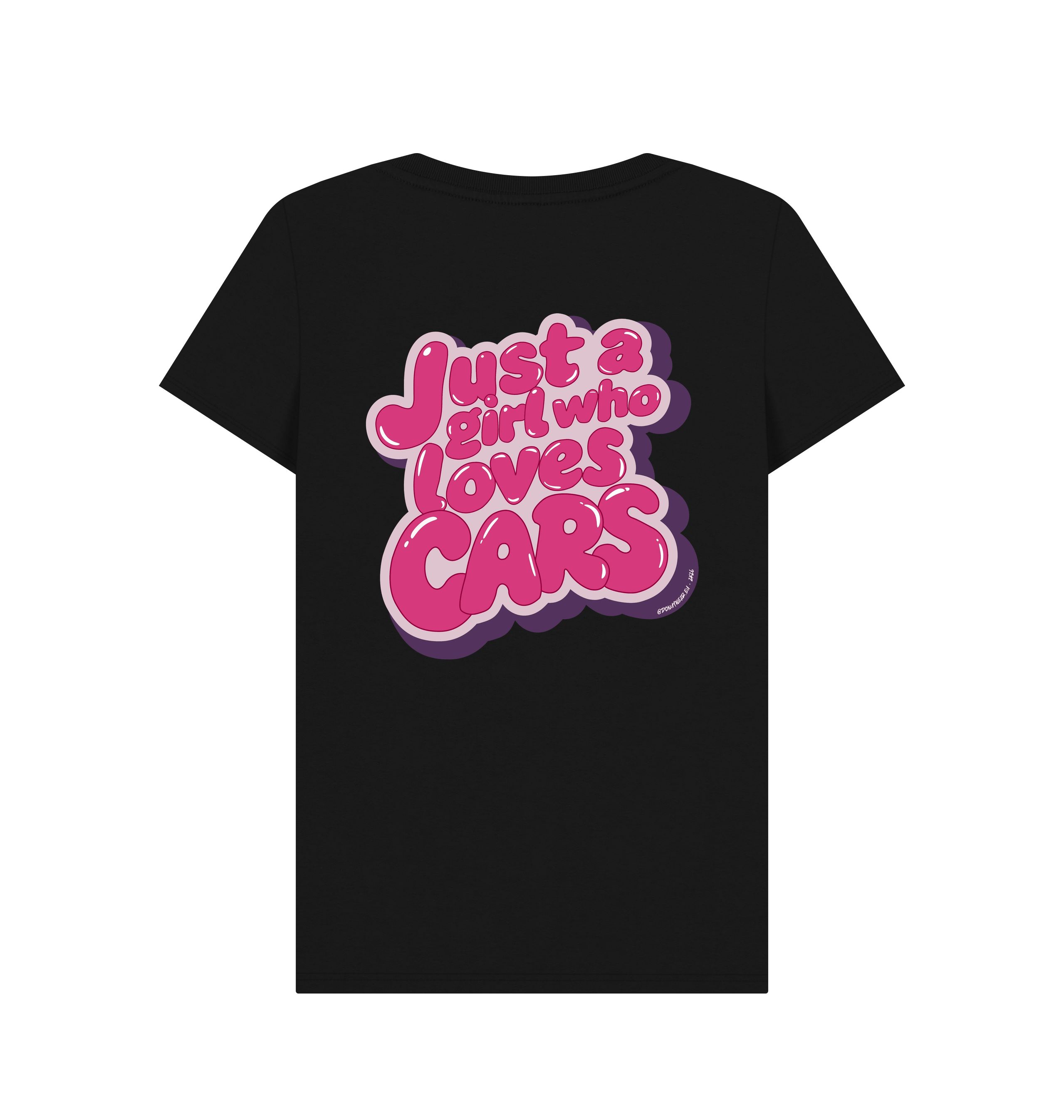 Black Printed T-shirt Back