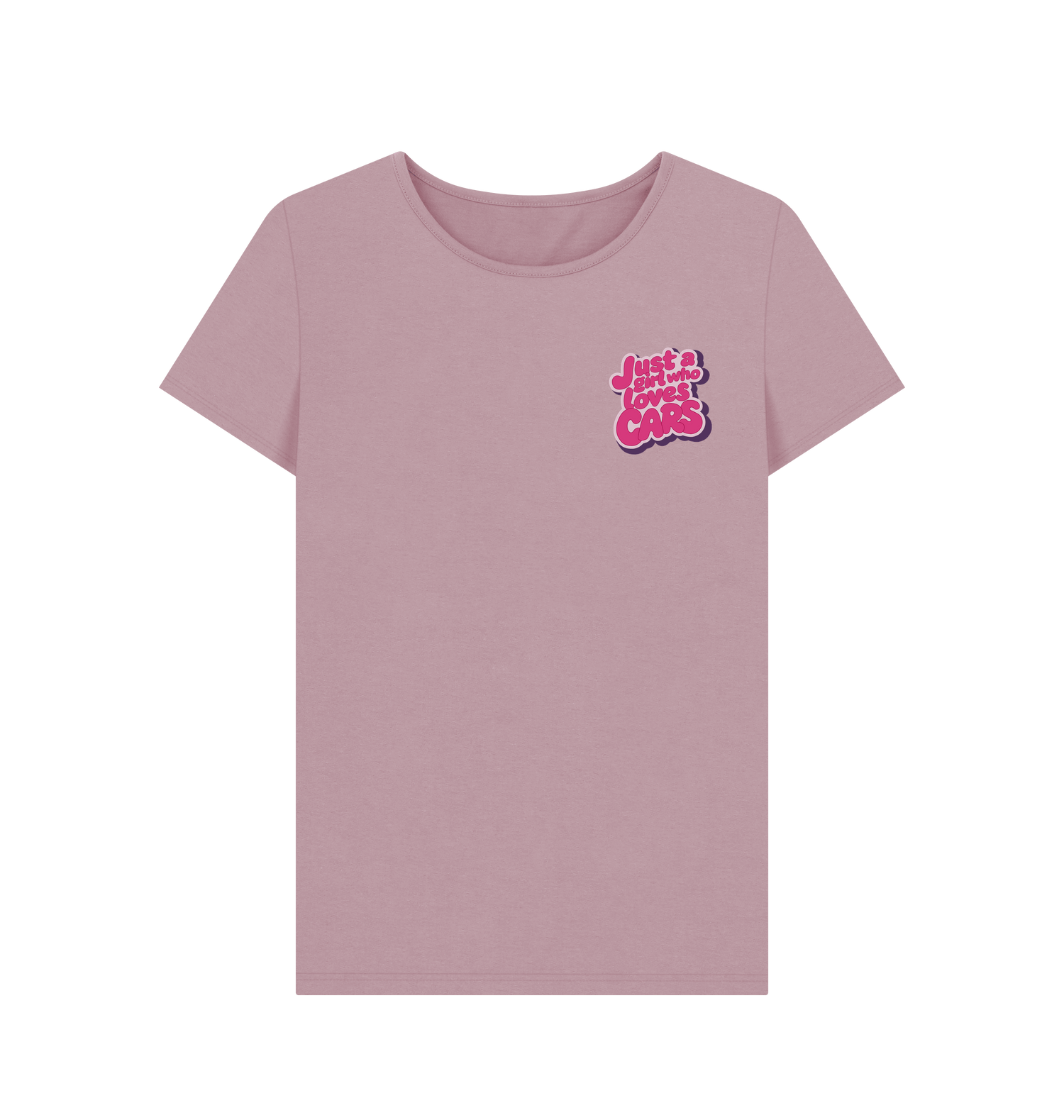 Mauve Printed T-shirt Front