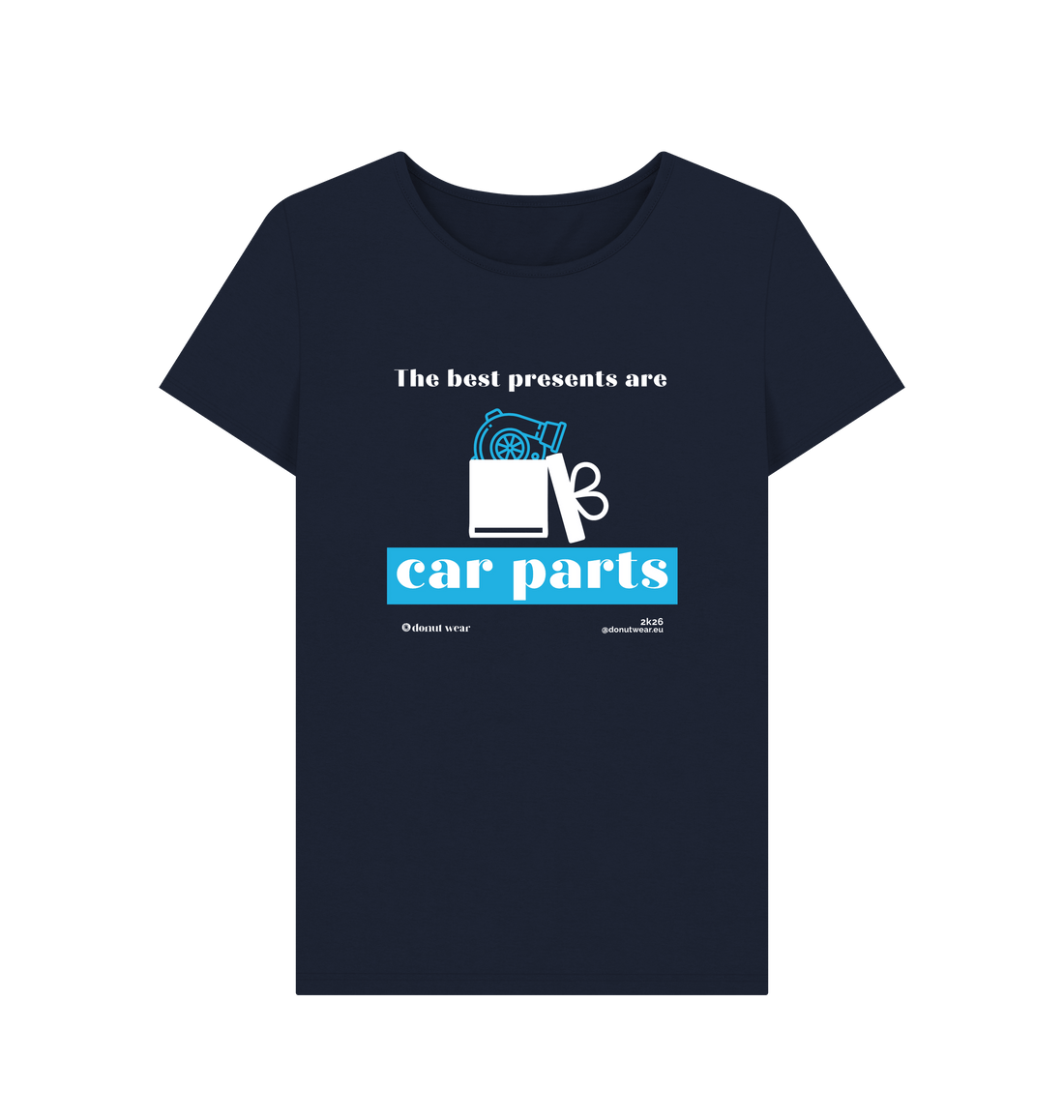 Navy Blue Printed T-shirt Front