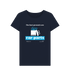 Navy Blue Printed T-shirt Front