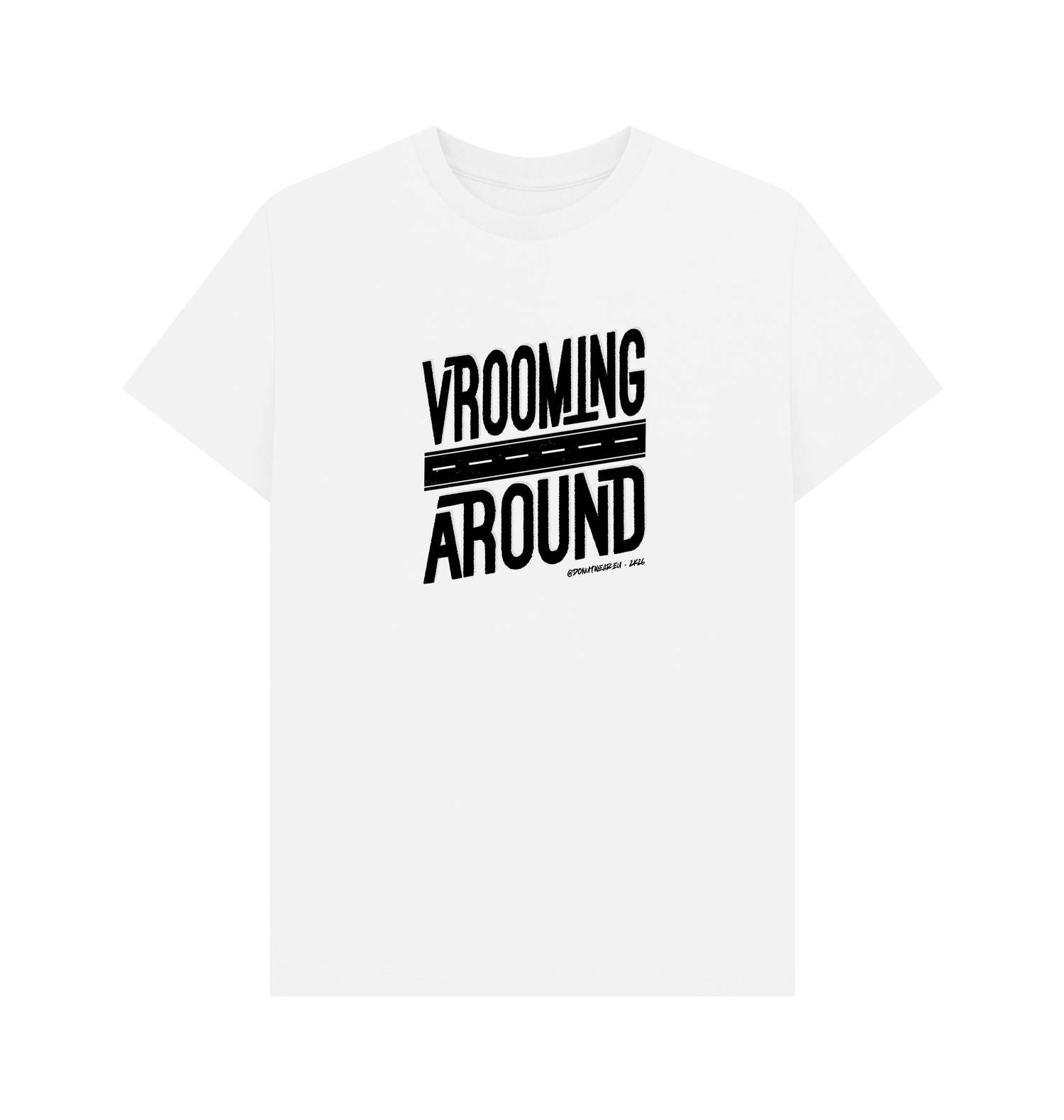 White Printed T-shirt Front