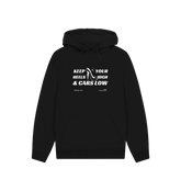 Black Printed Hoody Front