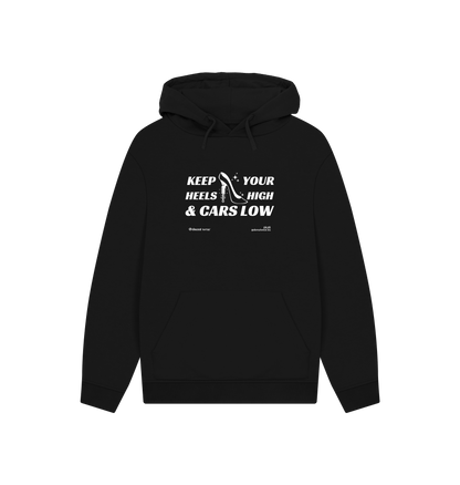 Black Printed Hoody Front