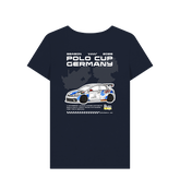 Navy Blue Printed T-shirt Back