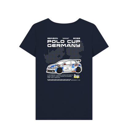 Navy Blue Printed T-shirt Back