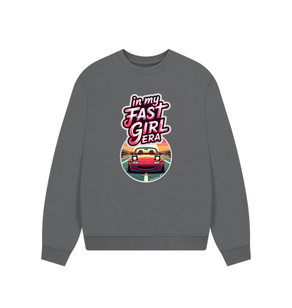 Slate Grey Printed Sweater Front