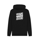 Black Printed Hoody Front