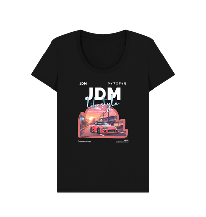 Black Printed T-shirt Front