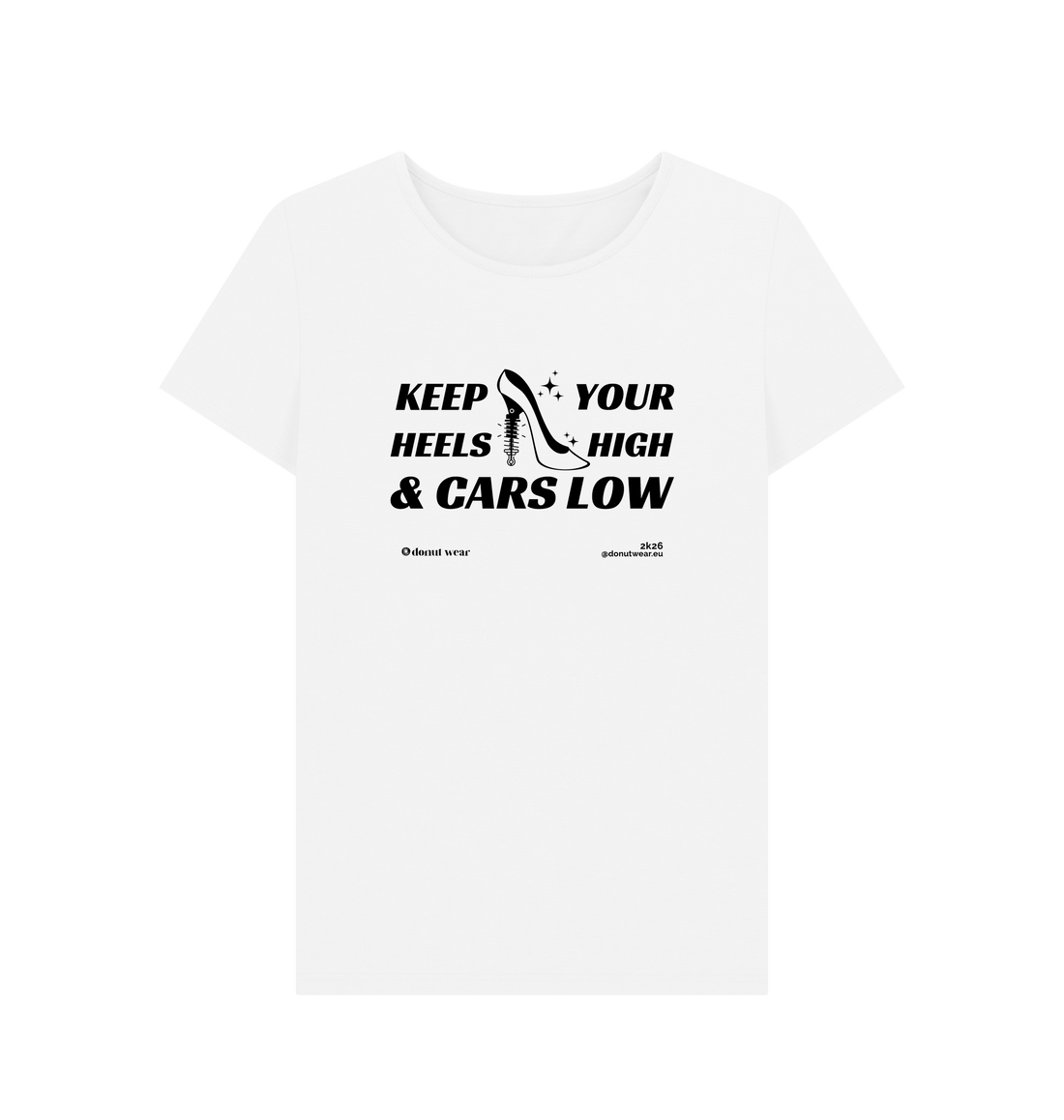 White Printed T-shirt Front