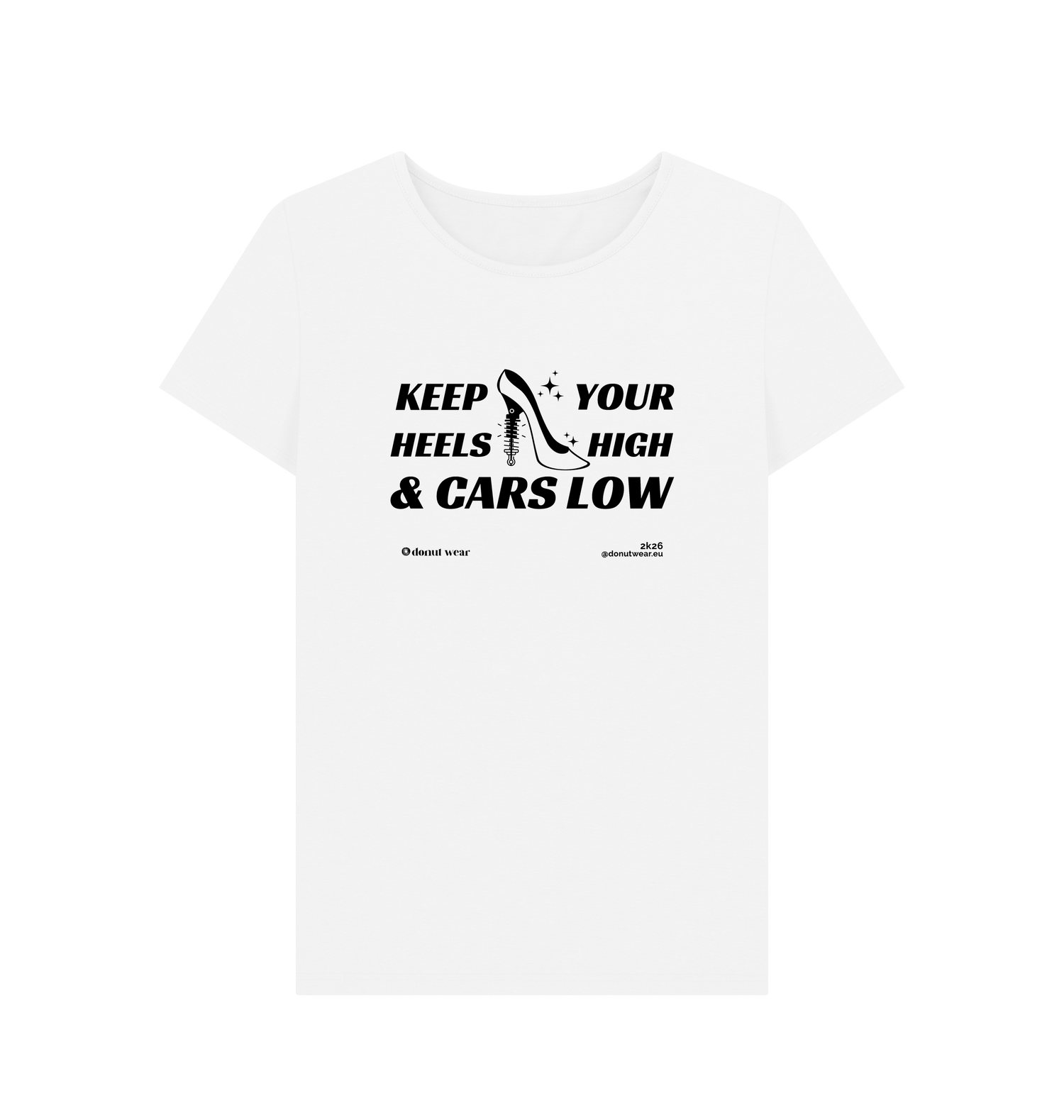 White Printed T-shirt Front