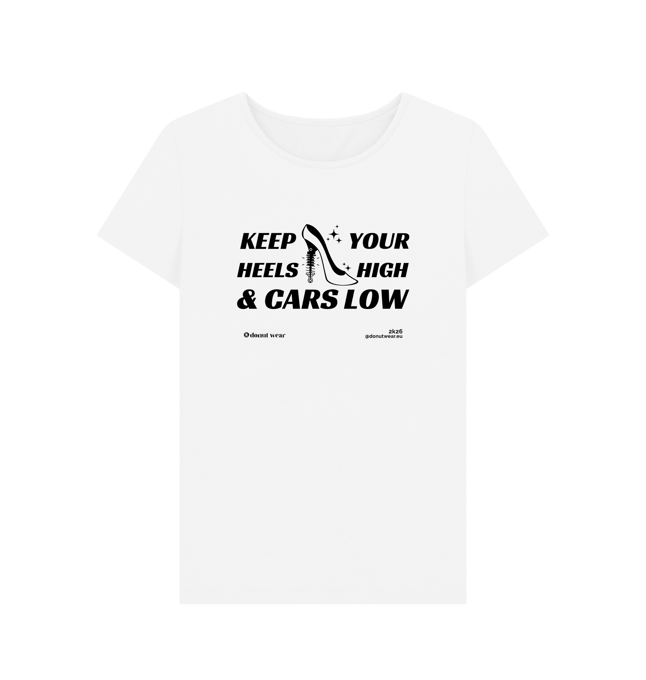 White Printed T-shirt Front
