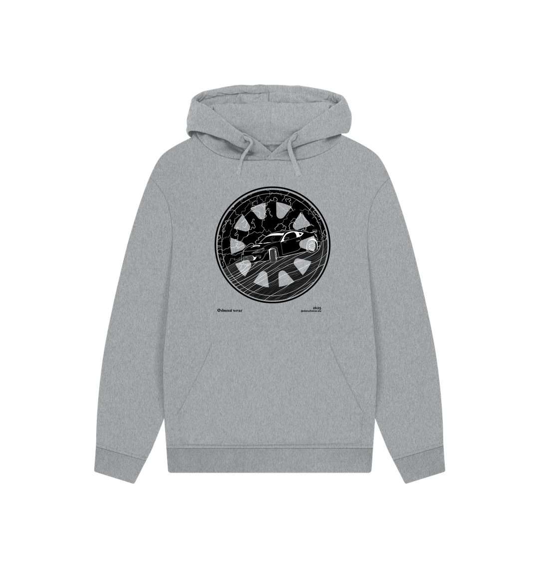 Athletic Grey Printed Hoody
