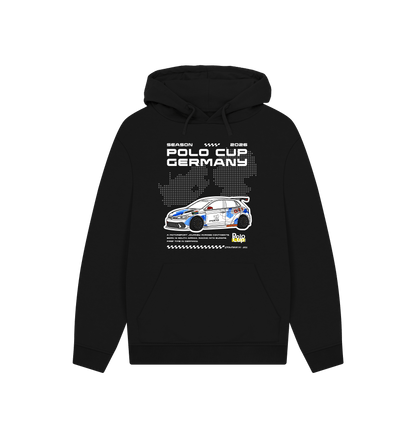 Black Printed Hoody Front