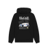Black Printed Hoody Front