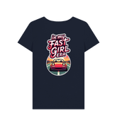 Navy Blue Printed T-shirt Back
