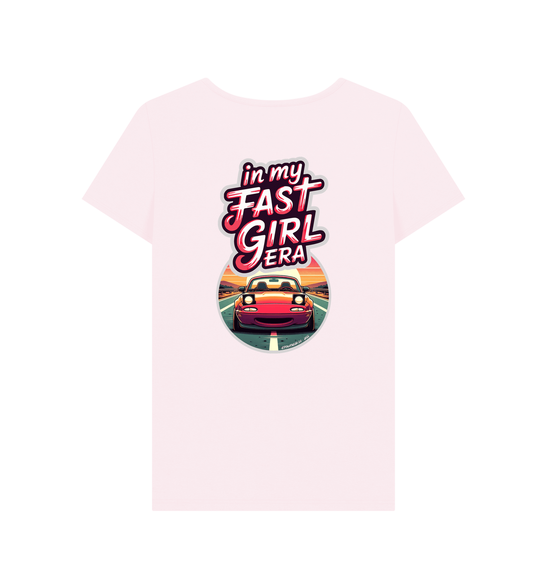 Pink Printed T-shirt Back