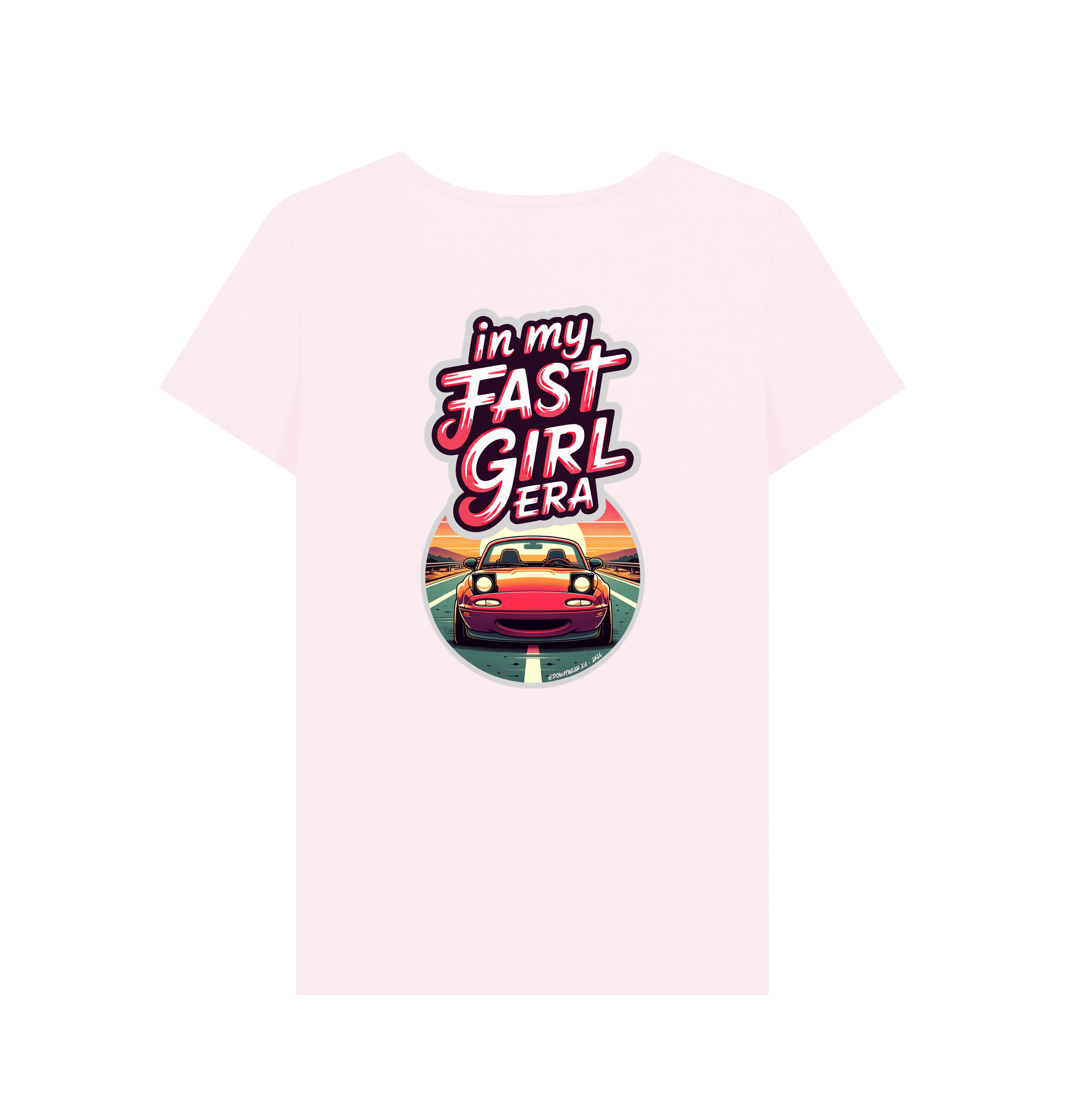 Pink Printed T-shirt Back