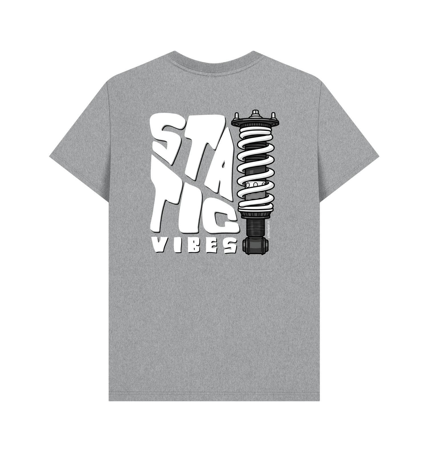 Athletic Grey Printed T-shirt Back