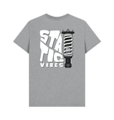 Athletic Grey Printed T-shirt Back