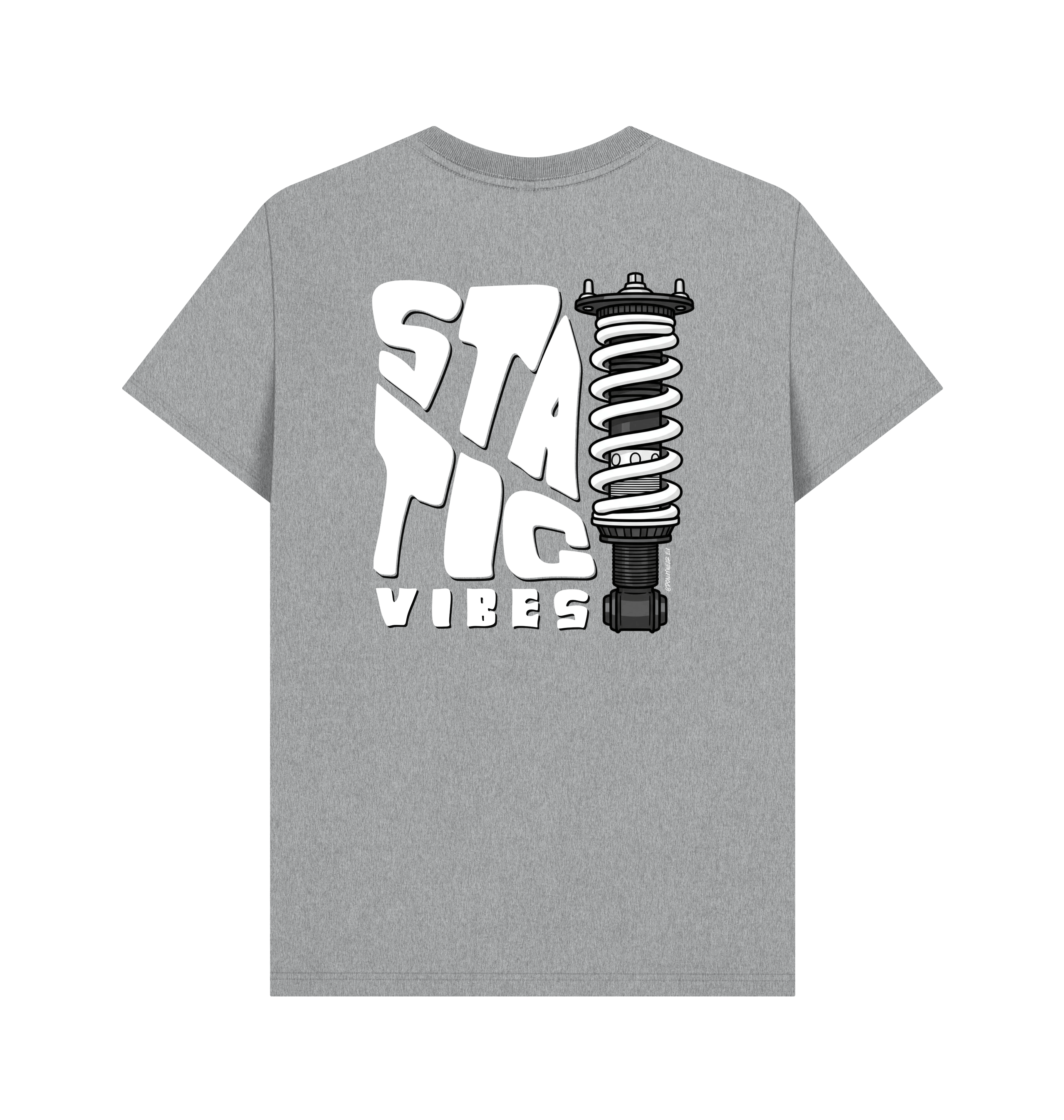 Athletic Grey Printed T-shirt Back