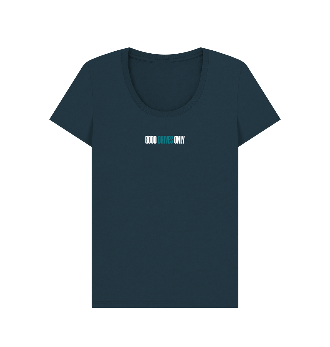 Denim Blue Printed T-shirt Front