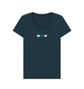 Denim Blue Printed T-shirt Front