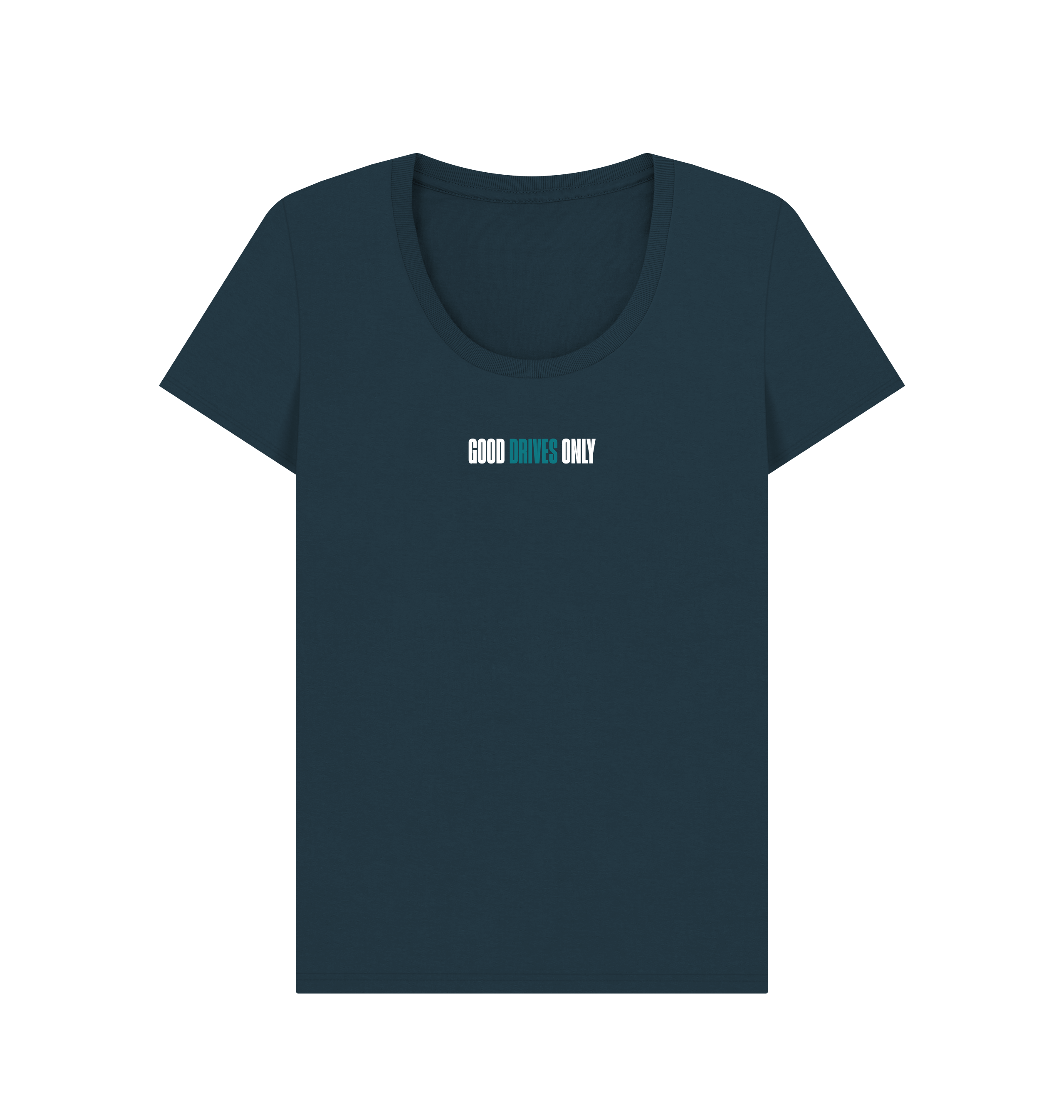 Denim Blue Printed T-shirt Front