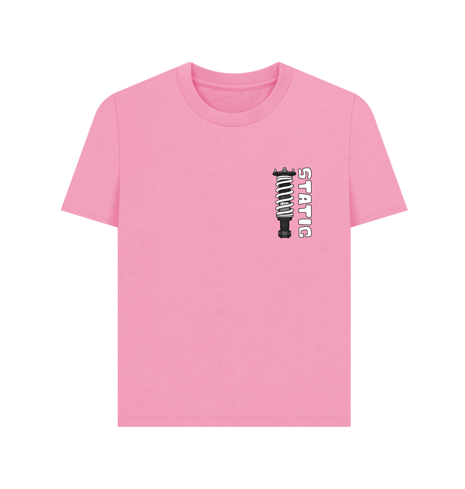 Rose Pink Printed T-shirt Front