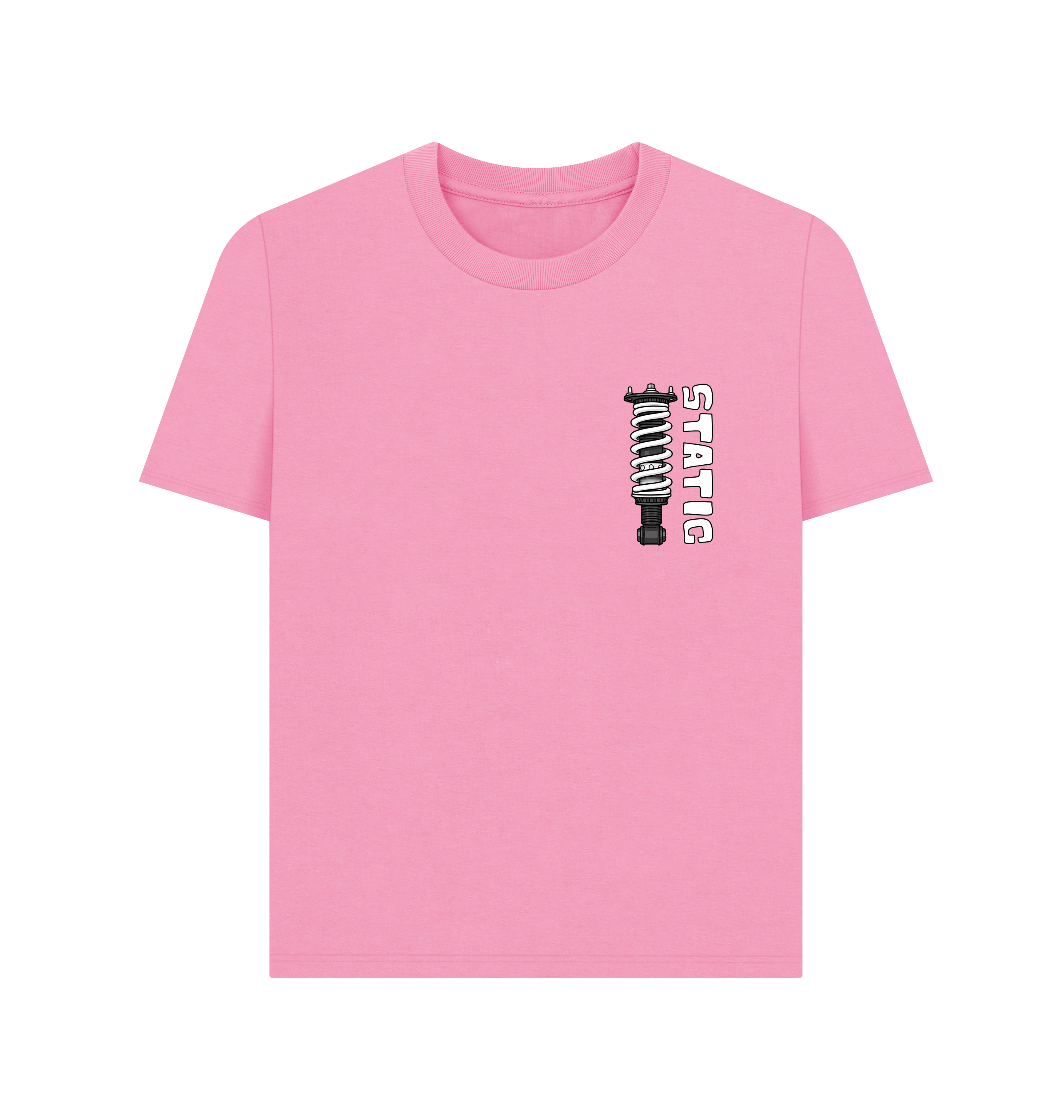 Rose Pink Printed T-shirt Front