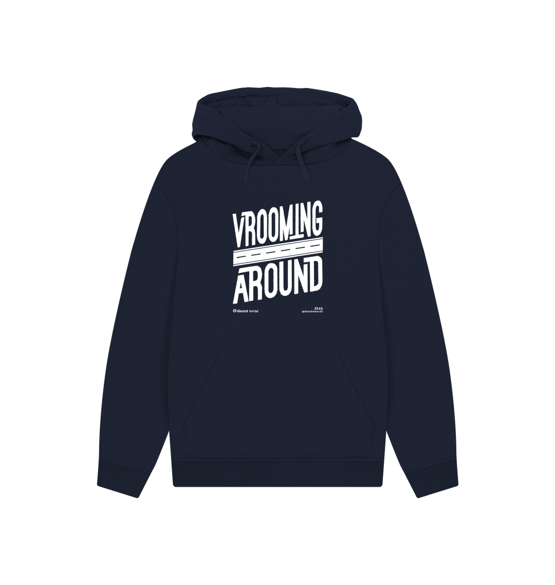 Navy Printed Hoody