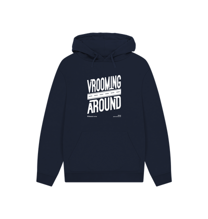 Navy Printed Hoody