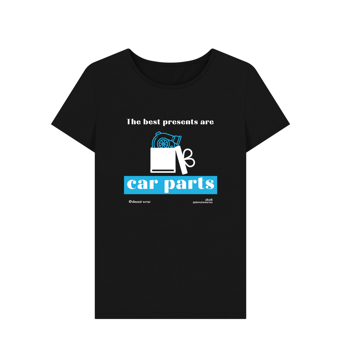 Black Printed T-shirt Front