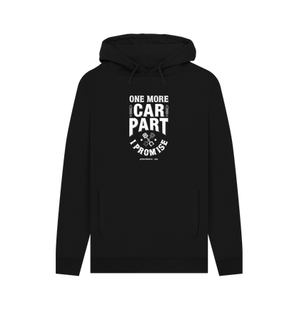 Black Printed Hoody Front