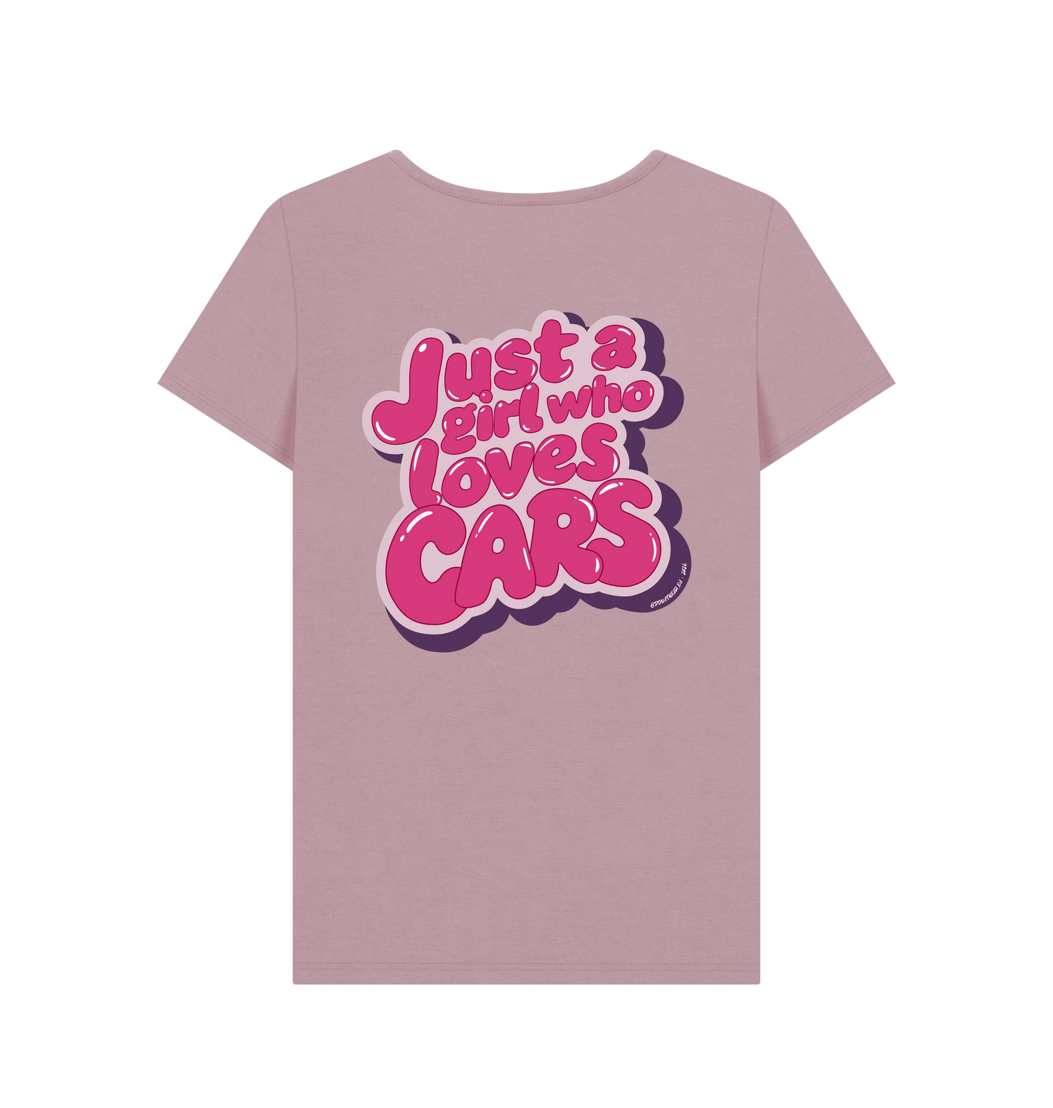 Mauve Printed T-shirt Back