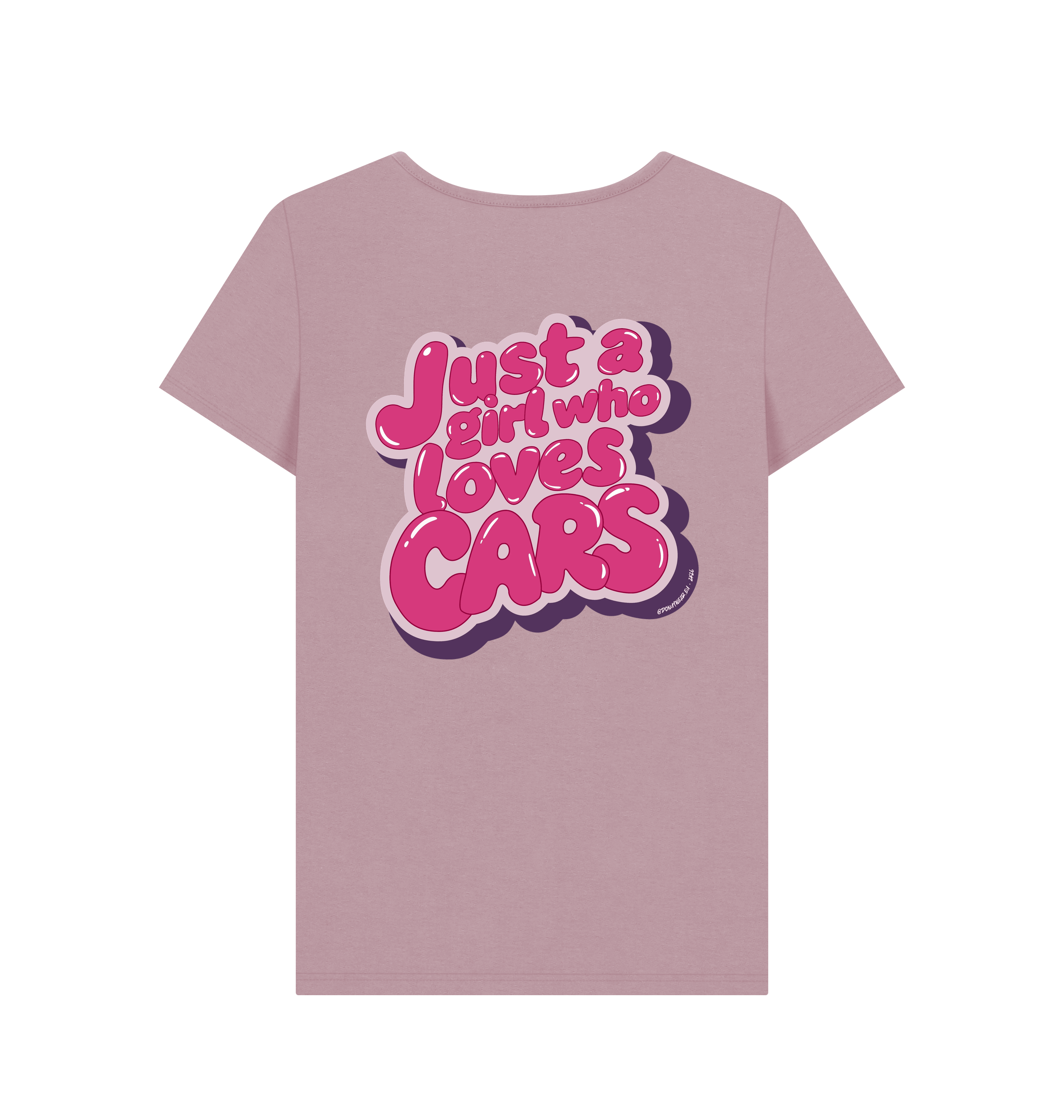 Mauve Printed T-shirt Back