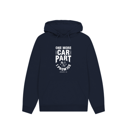 Navy Printed Hoody Front