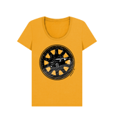 Mustard Printed T-shirt Front
