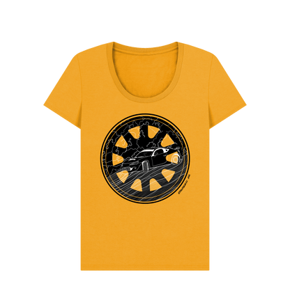 Mustard Printed T-shirt Front