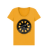 Mustard Printed T-shirt Front